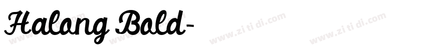 Halong Bold字体转换